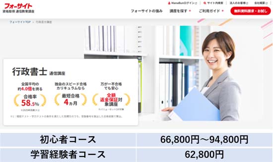 フォーサイト行政書士講座の評判は？口コミやテキスト・合格率など徹底