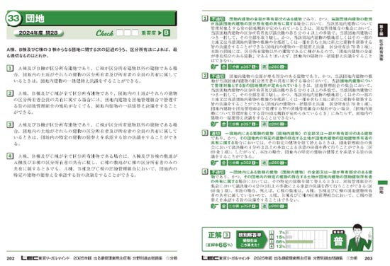 出る順管理業務主任者 分野別過去問題集（2025年版）サンプル画像