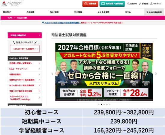 アガルート司法書士講座