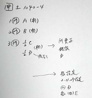 【答案構成メモ】→根設定　2.11.29設定　ムＤ　根（カ）Ｅ