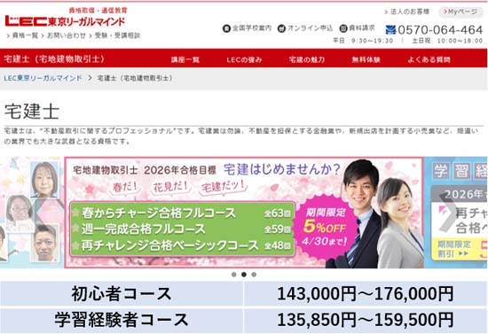 LEC宅建講座の評判・口コミ