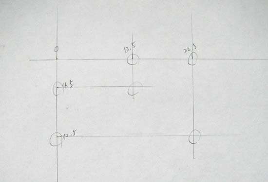 建物図面に横線・縦線を引く③