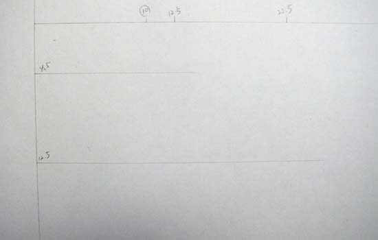 各階平面図に1階の横線を引く③