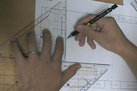 土地家屋調査士の各階平面図の作図